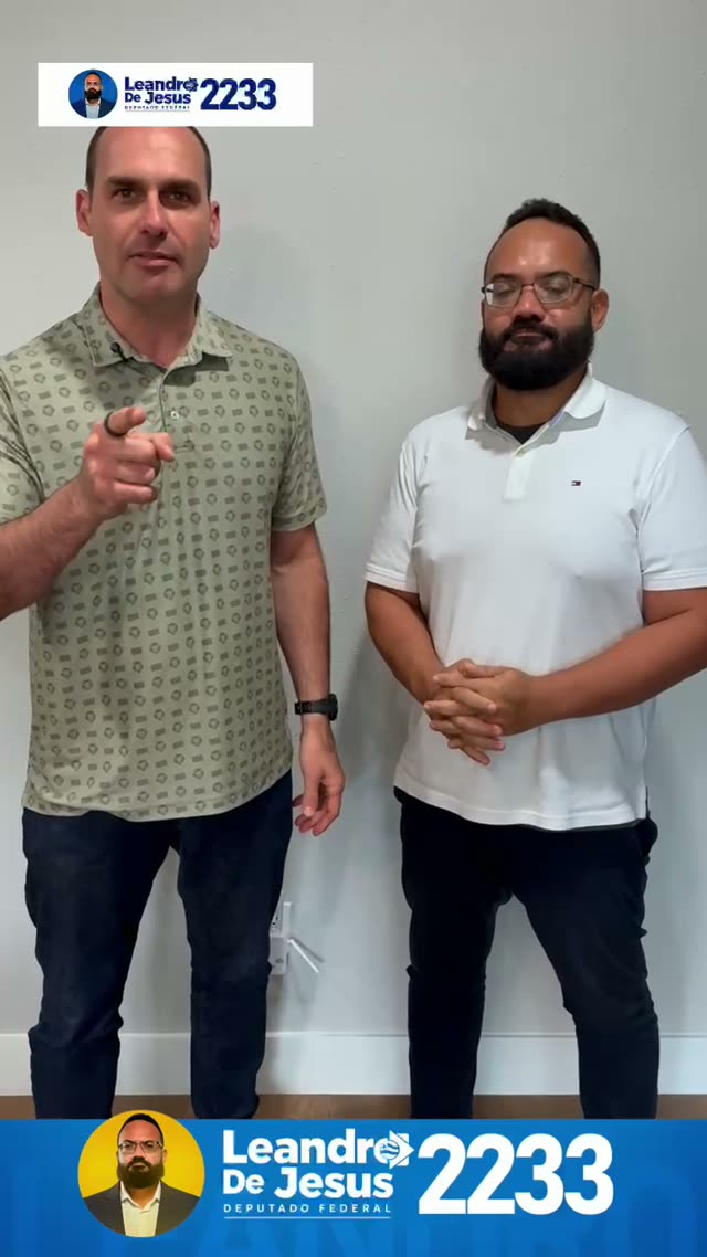 Vídeo com Eduardo Bolsonaro